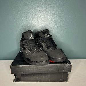 Size 10 Jordan 4 Black Cat